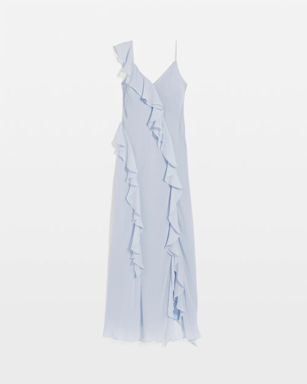 【関税&送料込】Off-White Dress With Ruffles Ruffle Slip Dress | White House Black Market